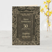 Happy Anniversary (anpassbar) Karte (Gelbe Blume)