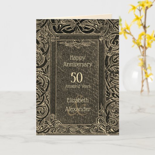 Happy Anniversary (anpassbar) Karte (Gelbe Blume)