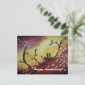 Happy Anniversary Art Postcard Postkarte (Stehend Vorderseite)