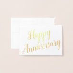 Happy Anniversary Besondere Anlass Custom Gruß Folienkarte<br><div class="desc">für jeden Anlass anpassen,  Text und Schriftart ändern.</div>