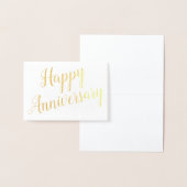 Happy Anniversary Besondere Anlass Custom Gruß Folienkarte (Anzeige)