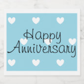 Happy Anniversary Bieretiketten von dalDesignNZ Bierflaschenetikett (Einzelnes Label)