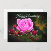 Happy Anniversary Bischofsburg Rose #1 Postkarte (Vorne/Hinten)