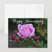 Happy Anniversary Bischofsburg Rose #1 Postkarte (Vorne/Hinten)