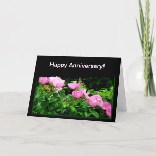 Happy Anniversary Black Rose Trail Karte