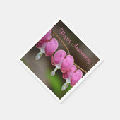Happy Anniversary Blutung Herz Serviette (Ecke)