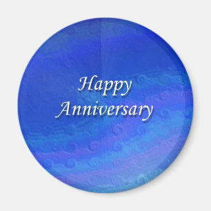 Happy Anniversary Button Magnet
