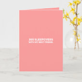 Happy Anniversary Card 365 Sleepovers Bester Freun Karte (Gelbe Blume)