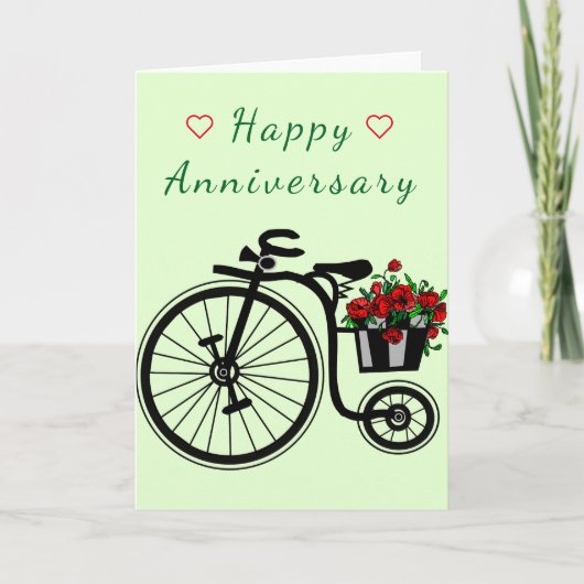 Happy Anniversary Card Blume Ristorante da Valenti Karte (Vorderseite)