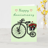 Happy Anniversary Card Blume Ristorante da Valenti Karte (Gelbe Blume)