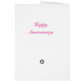 Happy Anniversary Card Bunte Schmetterlinge fliege (Hinten)