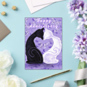 Happy Anniversary Card Couple Cat Liebe Herz Acryleinladungen (In Situ (Hochzeit))