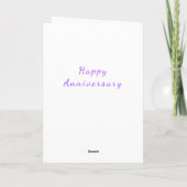 Happy Anniversary Card Couple Cat Liebe Herz Karte (Rückseite)
