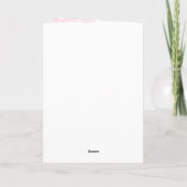 Happy Anniversary Card-Elegant Pink Love Script  Karte (Rückseite)