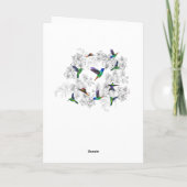 Happy Anniversary Card Frühjahr Vögel fliegen Karte (Rückseite)