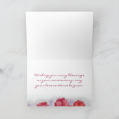 Happy Anniversary Card Red Tulips Karte (Innenseite)