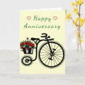 Happy Anniversary Card Romantische Blume Rad Karte (Gelbe Blume)
