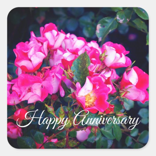 Happy Anniversary Carefree Spirit Rose #1 Stickers (Vorderseite)