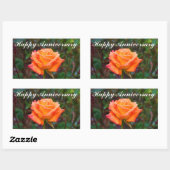 Happy Anniversary Caribbean Rose #2 Stickers (Blatt)
