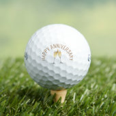 Happy Anniversary Champagne Toast Callaway Golfball (Insitu T-Shirt)