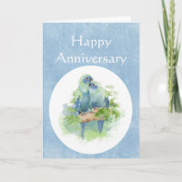 Happy Anniversary Christlich Cuddling Parrot