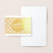 Happy Anniversary CinderStripe Folienkarte (Anzeige)