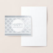 Happy Anniversary CinderStripe Folienkarte (Anzeige)