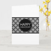 Happy Anniversary (cinderStripe) Karte (Gelbe Blume)