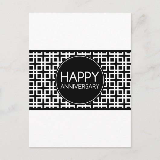 Happy Anniversary (cinderStripe) Postkarte (Vorderseite)