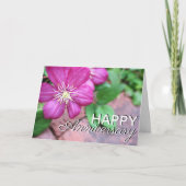 "Happy Anniversary" Clemation Path Card Karte (Vorderseite)