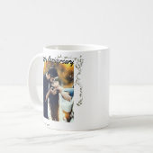 "Happy Anniversary" Couple Foto niedlich Kaffee Ta Kaffeetasse (Vorderseite Links)