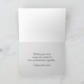 Happy Anniversary Couple Park Bench Personalisiert Karte (Innenseite)