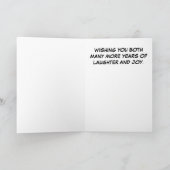 Happy Anniversary Crazy Couple Karte (Innenseite)