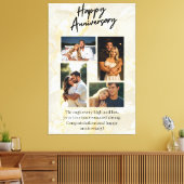 Happy Anniversary Custom Collage Leinwanddruck (Insitu (Wohnzimmer))
