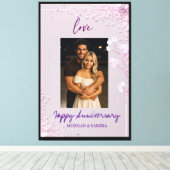 Happy Anniversary Custom Leinwanddruck (Insitu (Holzboden))