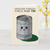 Happy Anniversary Cute Funny Simple Can Card Karte (Gelbe Blume)
