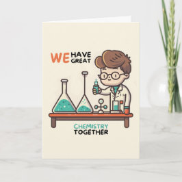 Happy Anniversary Cute Funny Simple Chemistry Card Karte