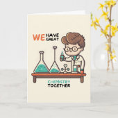 Happy Anniversary Cute Funny Simple Chemistry Card Karte (Gelbe Blume)