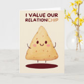 Happy Anniversary Cute Funny Simple Chip Card Karte (Gelbe Blume)