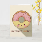 Happy Anniversary Cute Funny Simple Donut Card Karte (Gelbe Blume)