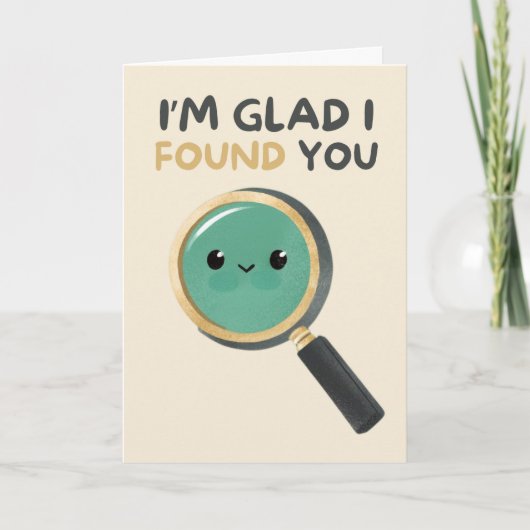 Happy Anniversary Cute Funny Simple Glass Card Karte (Vorderseite)