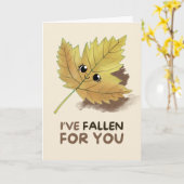 Happy Anniversary Cute Funny Simple Leaf Card Karte (Gelbe Blume)
