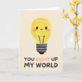 Happy Anniversary Cute Funny Simple Light Card Karte (Gelbe Blume)