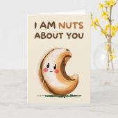 Happy Anniversary Cute Funny Simple Nut Card Karte (Gelbe Blume)