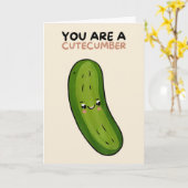 Happy Anniversary Cute Funny Simple Pickle Card Karte (Gelbe Blume)