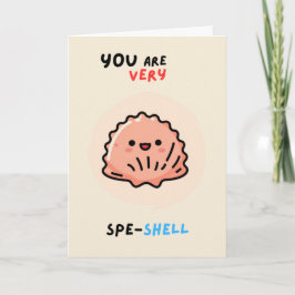 Happy Anniversary Cute Funny Simple Shell Card Karte