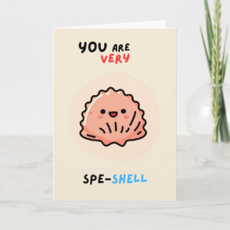 Happy Anniversary Cute Funny Simple Shell Card Karte