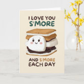 Happy Anniversary Cute Funny Simple Smore Card Karte (Gelbe Blume)