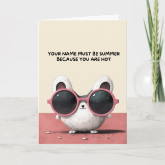 Happy Anniversary Cute Funny Simple Summer Card Karte