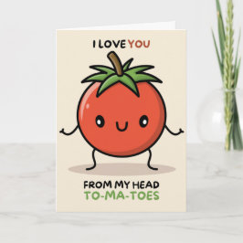 Happy Anniversary Cute Funny Simple Tomato Card Karte